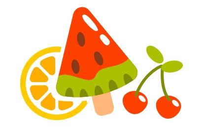 瓜地吃西瓜简笔画,简笔画中的夏日西瓜盛宴